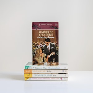 1990s Lot of 5 Vintage Harlequin Romance Novels (Group 1)