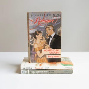 1970s-1980s 3 Vintage Romance Novels - Harlequin