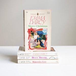 1990s 4 Vintage Romance Novels - Harlequin - Family Christmas