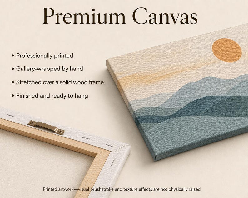 Blue Abstract Wall Art | Wide Panoramic Watercolor Cloud Print | Dusty ...