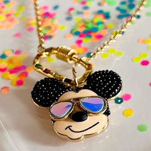 Mickey Mouse Necklace, Mickey Mouse Summer Necklace