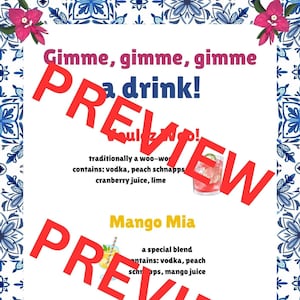 ABBA cocktail signs