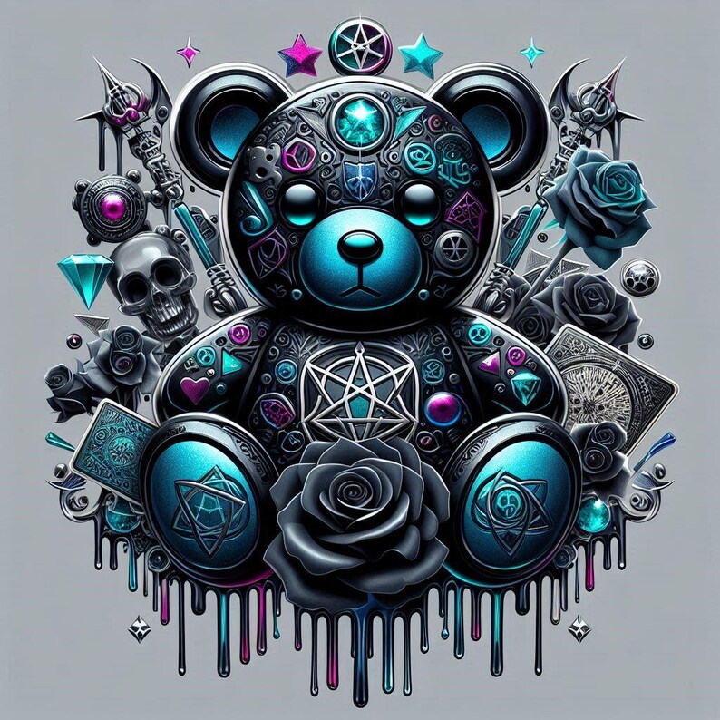 Gothic Teddy Bear - Etsy