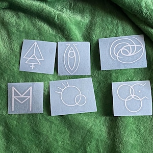 3&#39;&#39; Fear & Hunger Old God Sigil Stickers