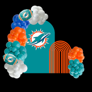 Miami Dolphins Balloon Garland-Football Party-Tailgate Party-Birthday Party