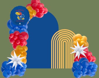 University of Kansas Balloon Garland: Jayhawks Party Decor
