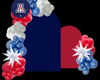 Guirlanda de balões do Arizona Wildcats: Artigos para festa universitária