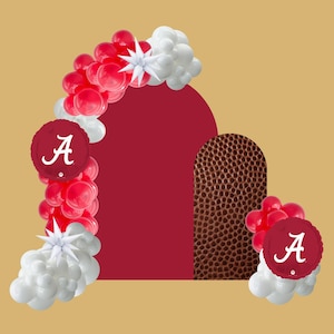 Ghirlanda di palloncini dell&#39;Università dell&#39;Alabama - Festa di fine anno, Celebrazione del football, Funzione scolastica