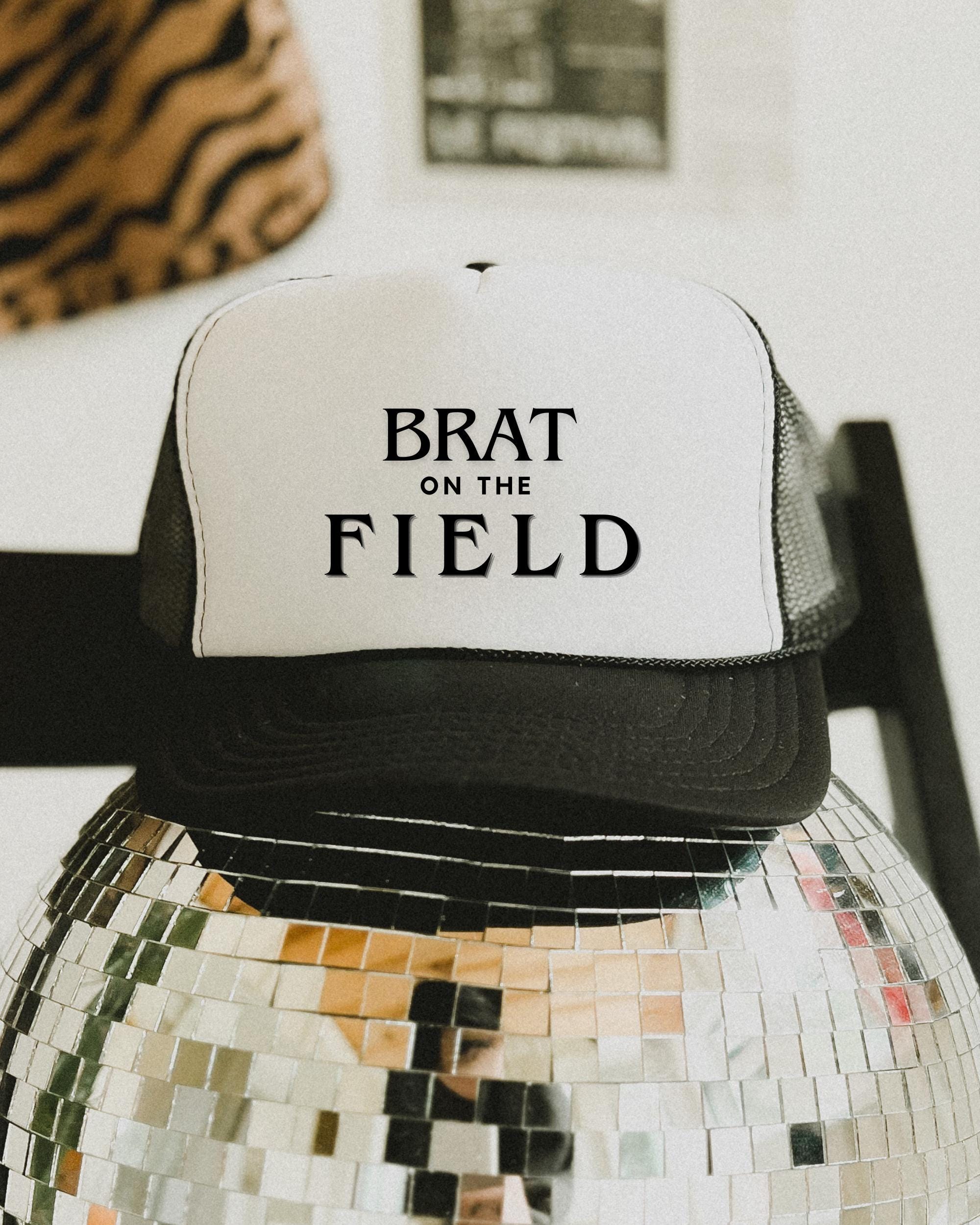 Brat on the Field Embroidered Trucker Hat, Football Hat  display picture 1
