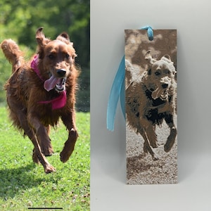 Custom Image 3D-Printed Textured Bookmark
