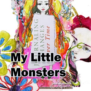 Collection de collages numériques de mes petits monstres