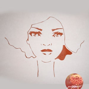 Faces Stencil no. 12 Small