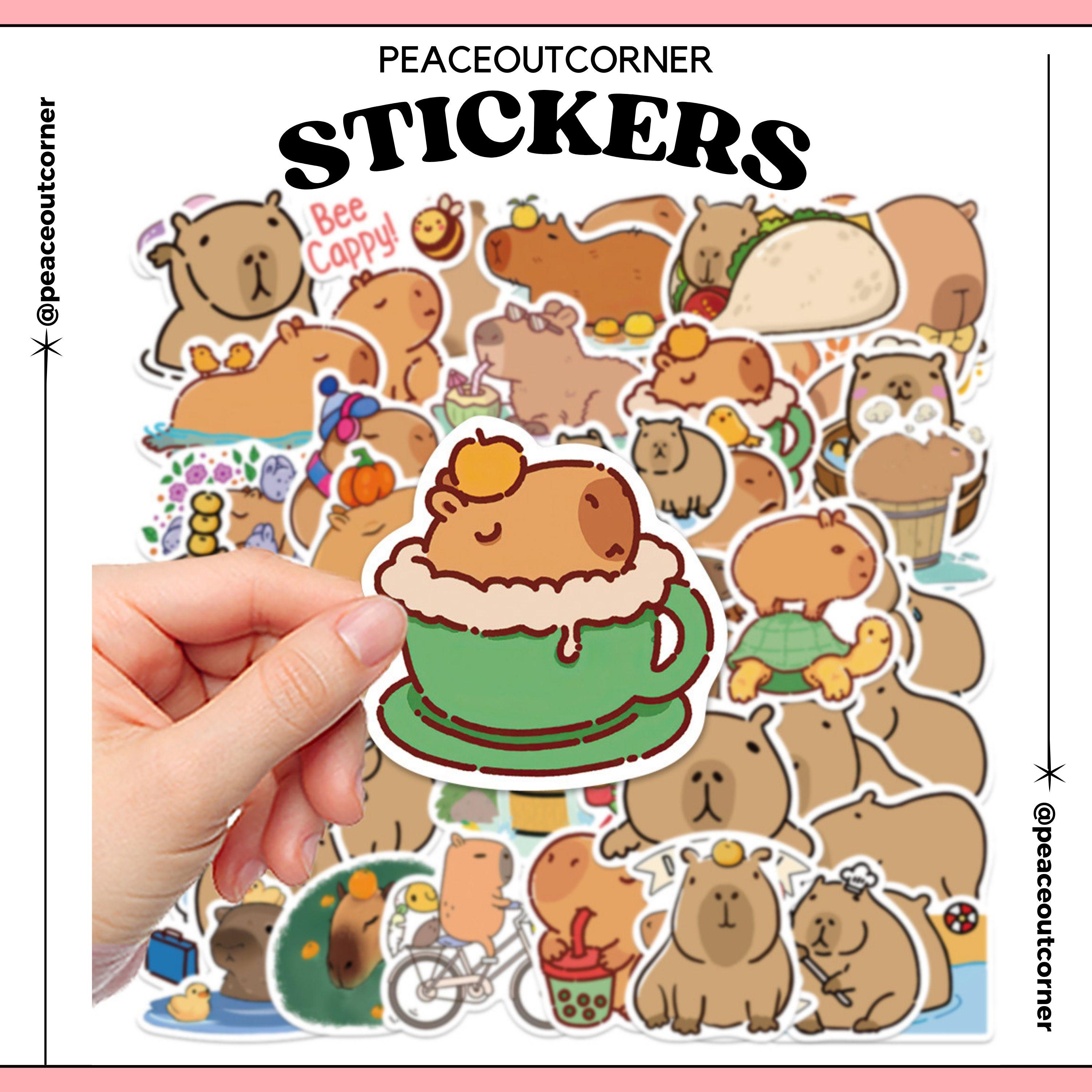 50PCS Capybara Stickers – Waterproof Vinyl Decals - Etsy