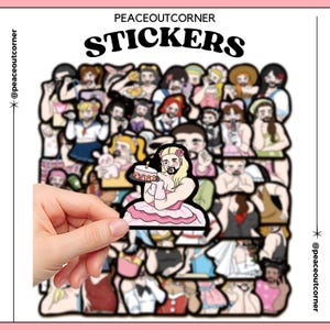 50 STKS Drag Queen- en LGBTQ+ Pride-stickers, stickerpakket telefoon laptopfles, vinylstickers, geen duplicaten!