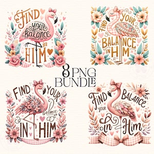Find Your Balance PNG: Christian Sublimation Design (Digital Download)