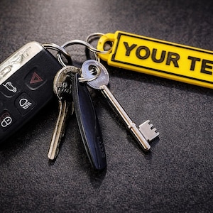 Custom Number Plate Keyring | Personalised UK Reg Keychain | Car Enthusiast Gift