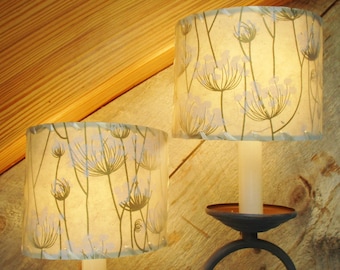 Sconce Half Shield Shades, Queen Anne's Lace Paper Shield Lamp Shades