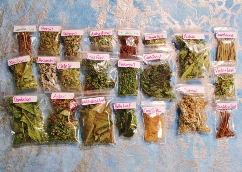 Spiritual Practice Apothecary Sample Set, Choose Your Own from 130 Herbs, Flowers and Wood Samples image 8