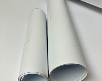 White Onionskin Lampshade Styrene in 1/2 Yard and 1/4 Yard Strips