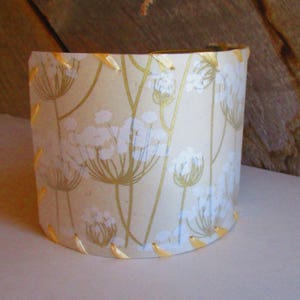 Sconce Half Shield Shades, Queen Anne's Lace Paper Shield Lamp Shades image 4