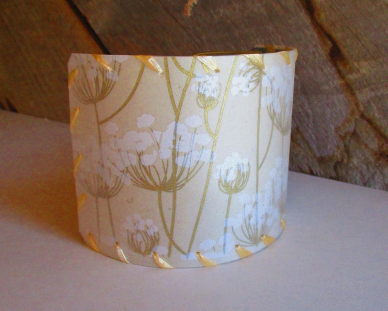 Sconce Half Shield Shades, Queen Anne's Lace Paper Shield Lamp Shades image 4