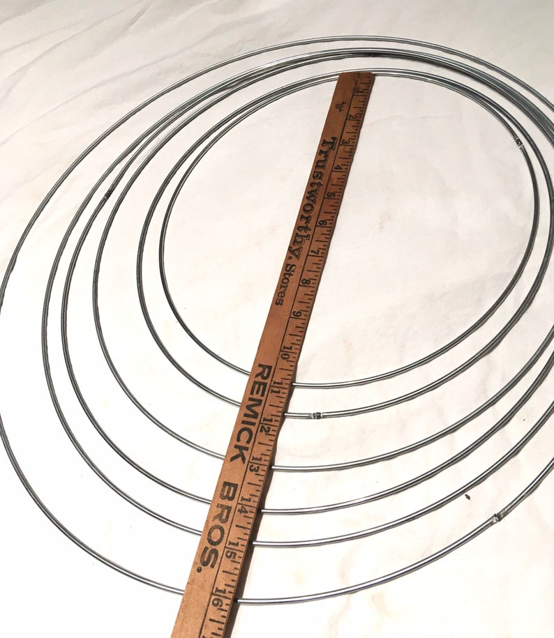 Lamp Shade Bottom Rings Wire Circles 12 to 15 Etsy
