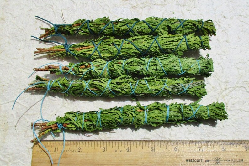 Cedar Lavender Smudge Stick Natural Cedar Incense to Purify Etsy