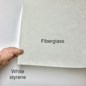 Fiberglass Parchment Sheets for DIY Lamp Shades, Old Stock Fiberglass Lampshade Material image 2