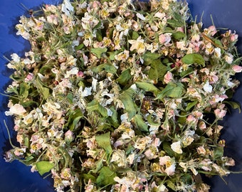 Dried Apple Blossoms, NH Grown 2023 Apple Flowers And Leaves