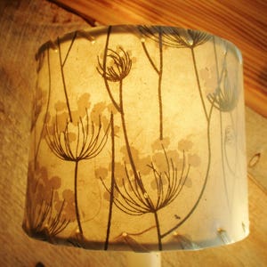 Sconce Half Shield Shades, Queen Anne's Lace Paper Shield Lamp Shades image 7