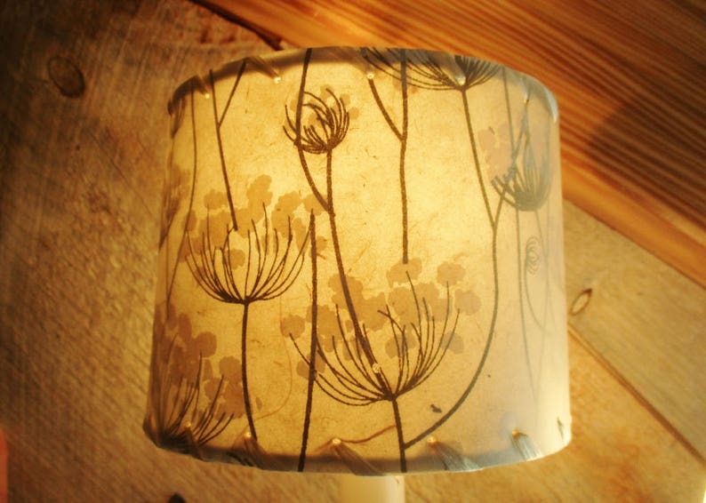 Sconce Half Shield Shades, Queen Anne's Lace Paper Shield Lamp Shades image 7