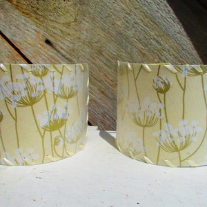 Sconce Half Shield Shades, Queen Anne's Lace Paper Shield Lamp Shades image 5