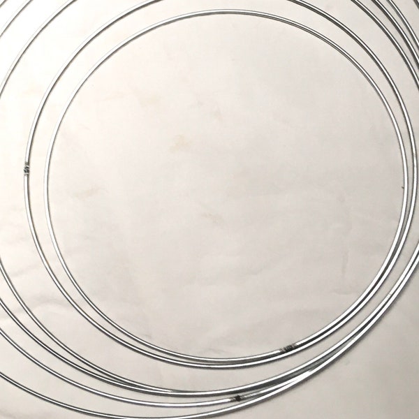 Lamp Shade Bottom Rings, Wire Circles 16" to 18"