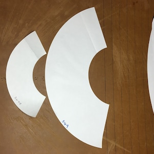 DIY Lamp Shade Arc Paper Patterns: 3-6 Inch Top Diameter