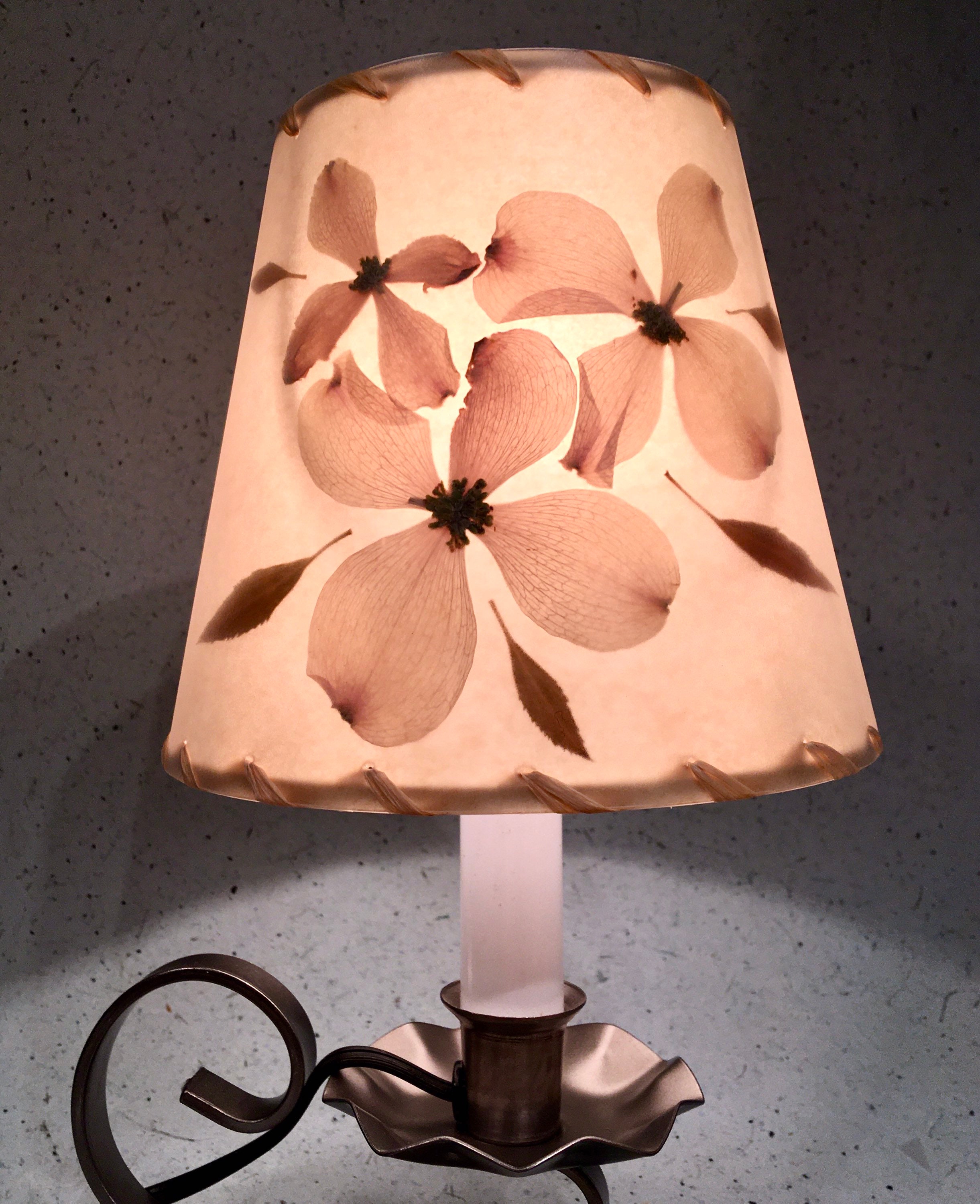 Small Dogwood Flower Lampshades Wall Sconce Shades