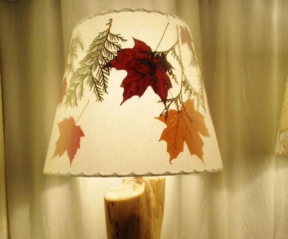 BIG lamp shade Antique Flower leaf
