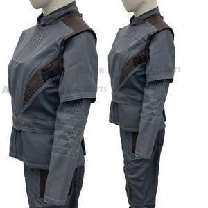 Handcrafted Flight Suit & Flak Vest with Leather Detailing - Warrior-Inspired