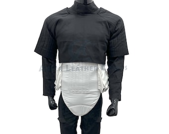 Biker Flight Suit Cosplay Costume: 5-Piece Set with Flak Vest