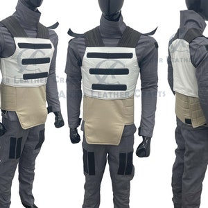 Custom 4-Piece Bounty Hunter Cosplay Outfit – Flight Suit, Tactical Vest & Cummerbund