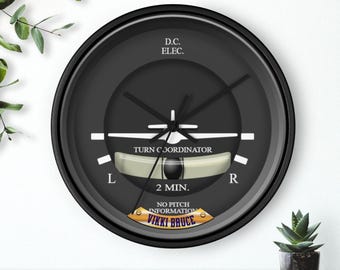 Aviation Instrument Wall Clock, Airplane Dial, Christmas Gift