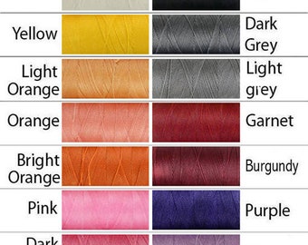 Waxed Linhasita Waxed thread Polyester Cord, 10 meters / 11 yards.Waxed thread 1 mm thick.You choose color