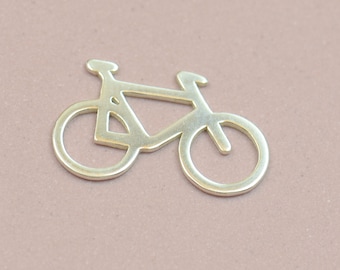 Bicycle Bike sterling silver bead Connector,charm,pendant,DIY,for making bracelets,necklace jewelry