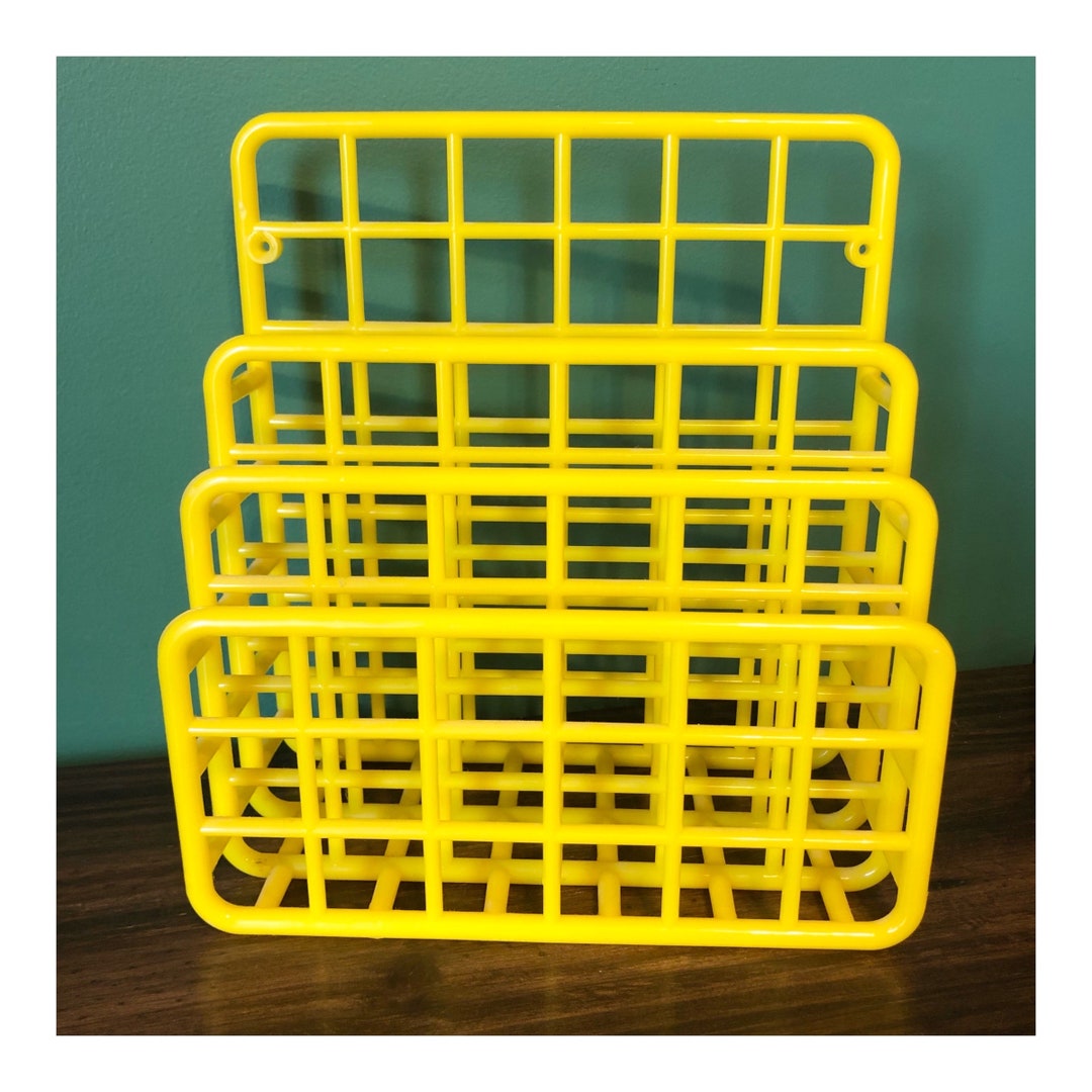 Yaffa Vintage Plastic Organizer Grid Square Geometric 80s 90s Etsy