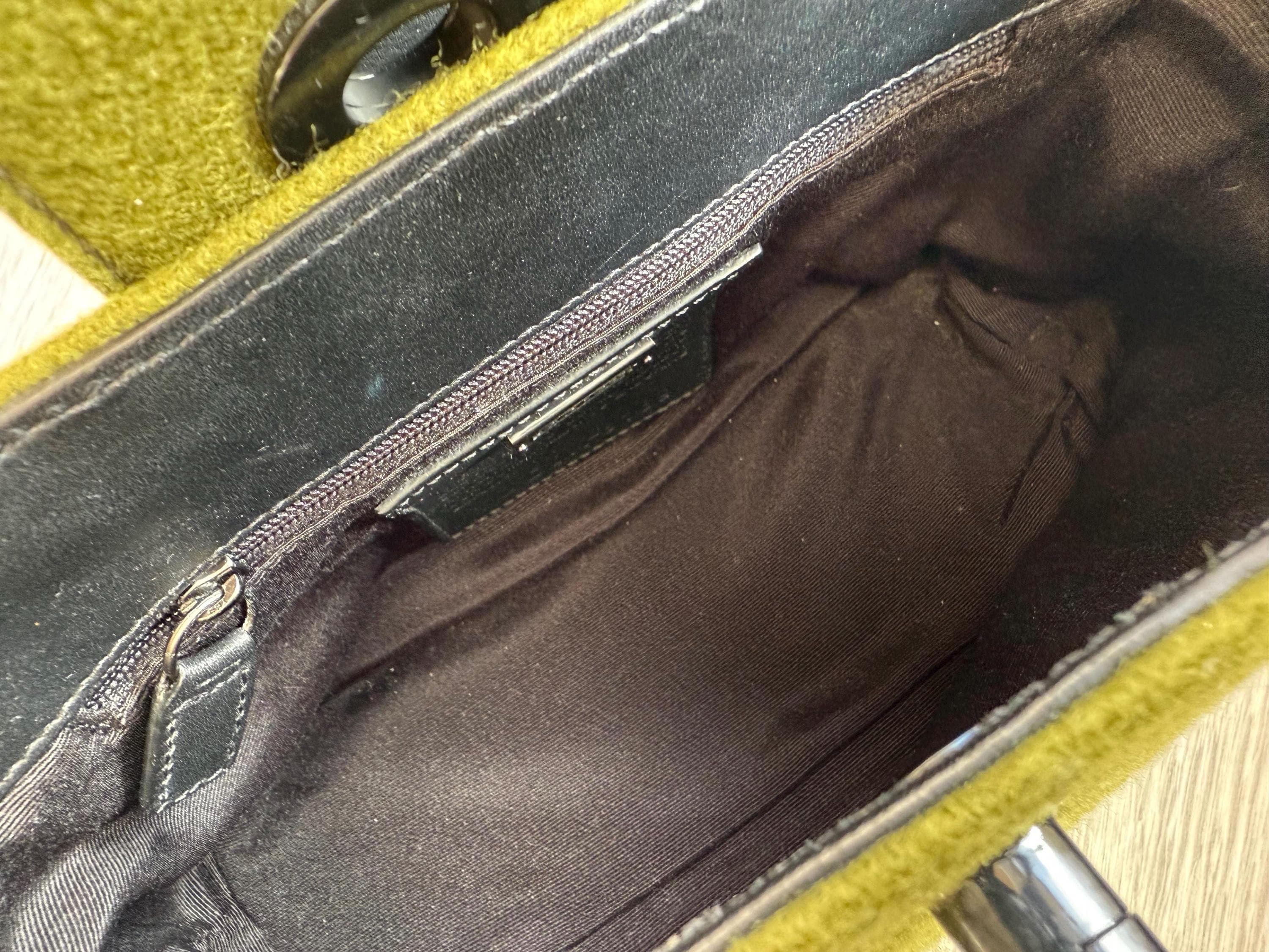 COACH Rare Mini Tote Bag in 100% Wool Felt & Glovetanned Leather 