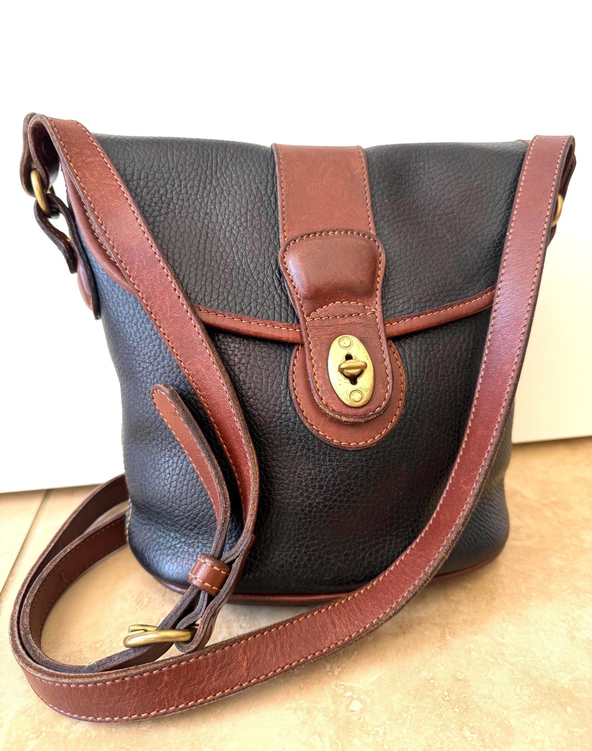 COACH Vintage Sheridan Stewart Bag in Black Pebble Textured