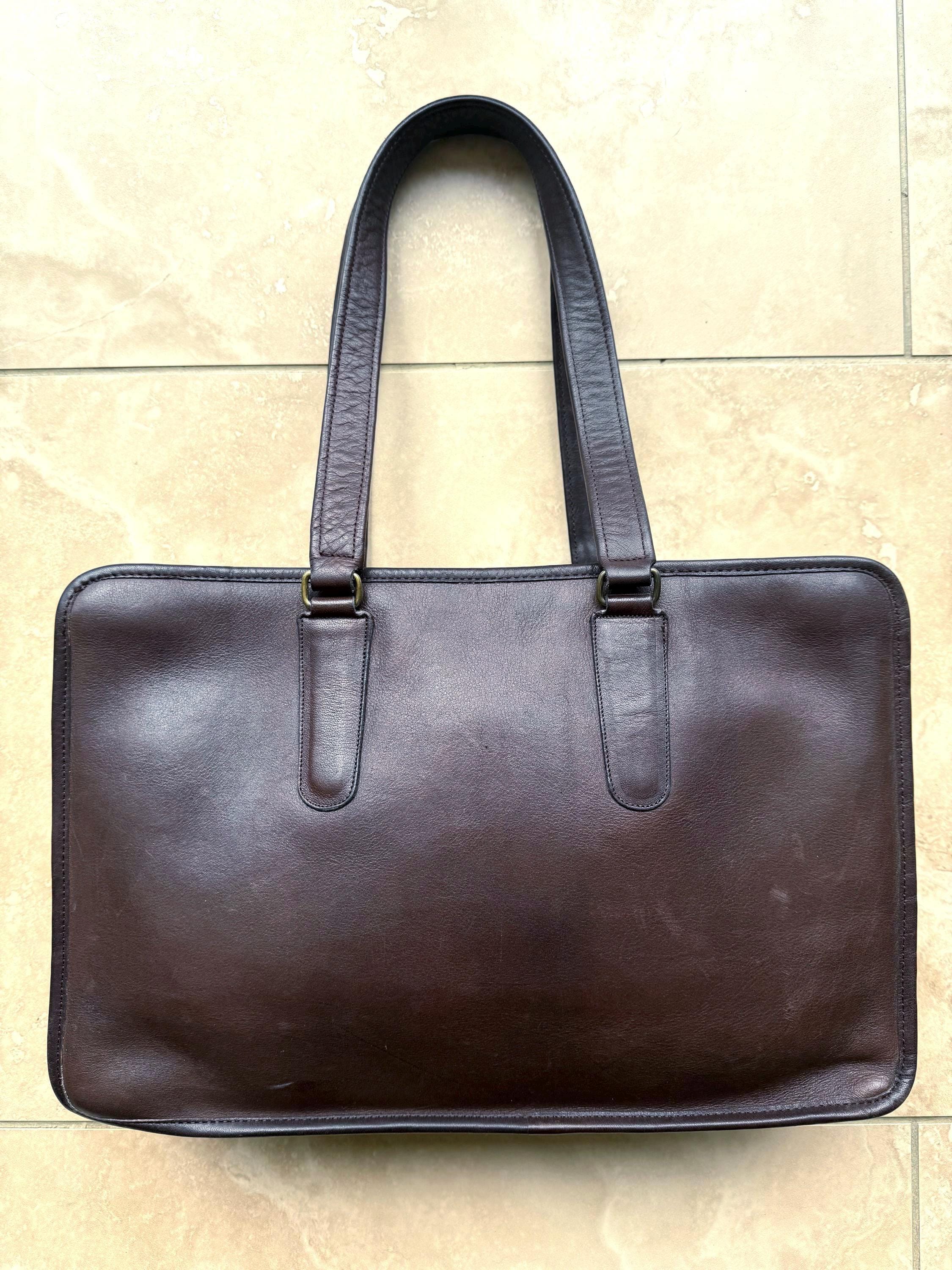 COACH Vintage Marketing Tote Bag in Mocha Leather With