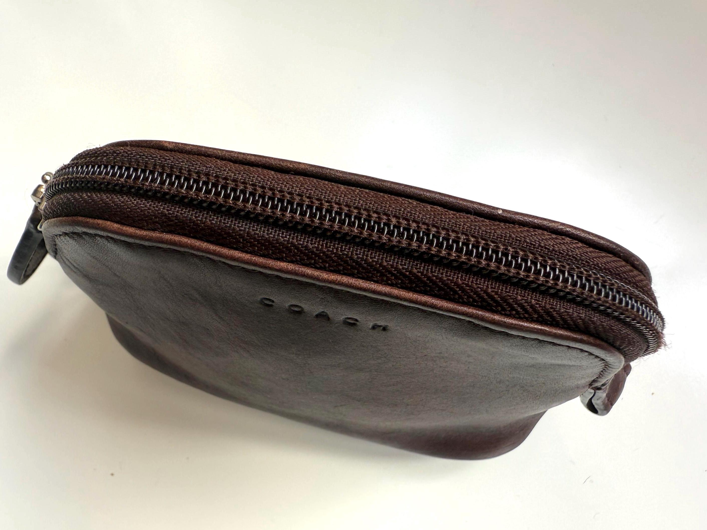 Vintage coach ケース　小物入れ Limited Edition, Vintage Coach Men's Zip Travel Kit #5015 - Etsy