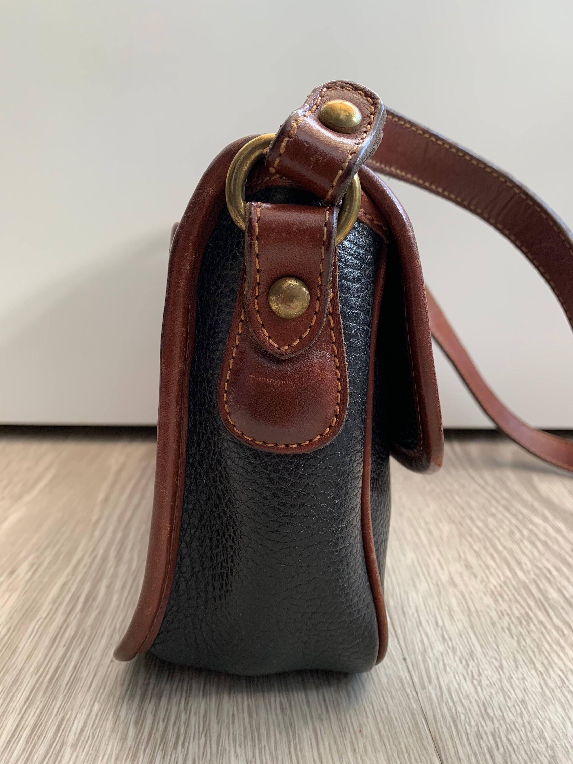 バッグ Rare Vintage Coach Sheridan Mayfield Bag COACH Vintage Sheridan Mayfield Bag in Black & Tan - Style