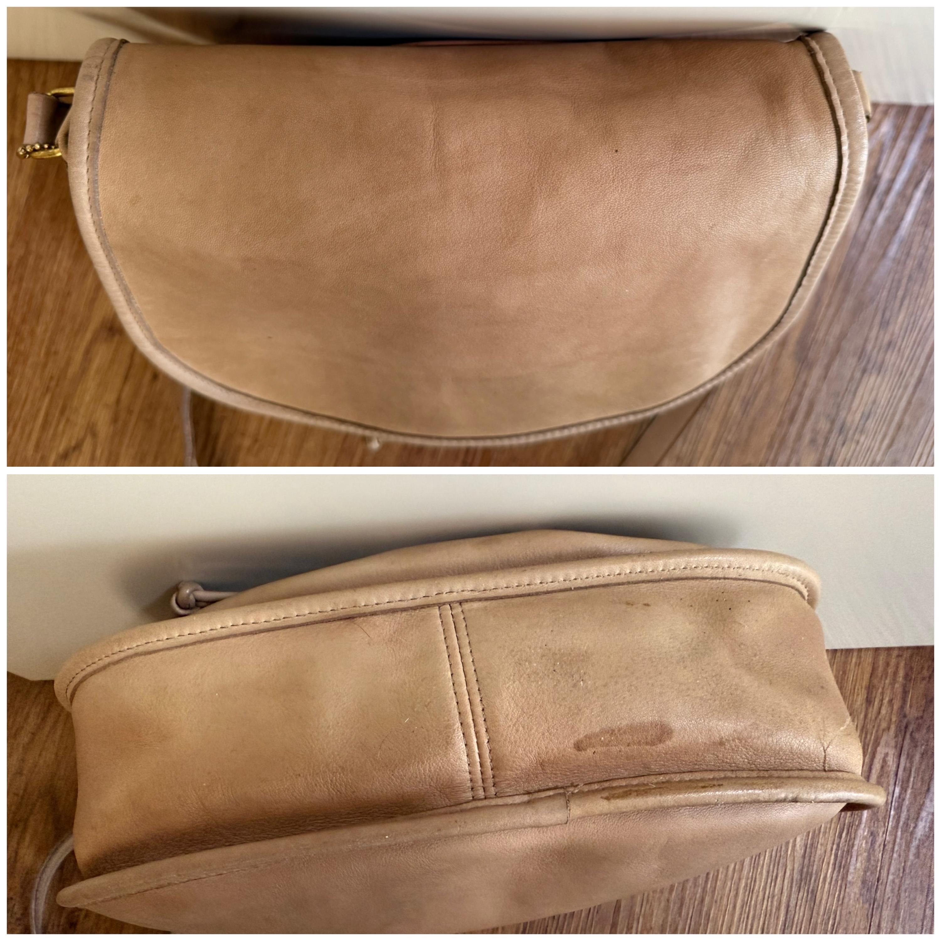 COACH Vintage Shoulder Bag With Soft Flap and Drawstring, in Taupe