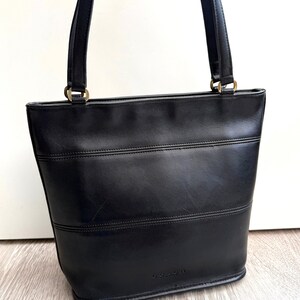 バッグ Vintage Coach Tribeca Shopper Tote Large COACH Vintage Tribeca Shopper Tote Shoulder Zip Bag in Black